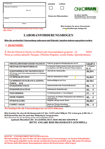 Anforderungsbogen